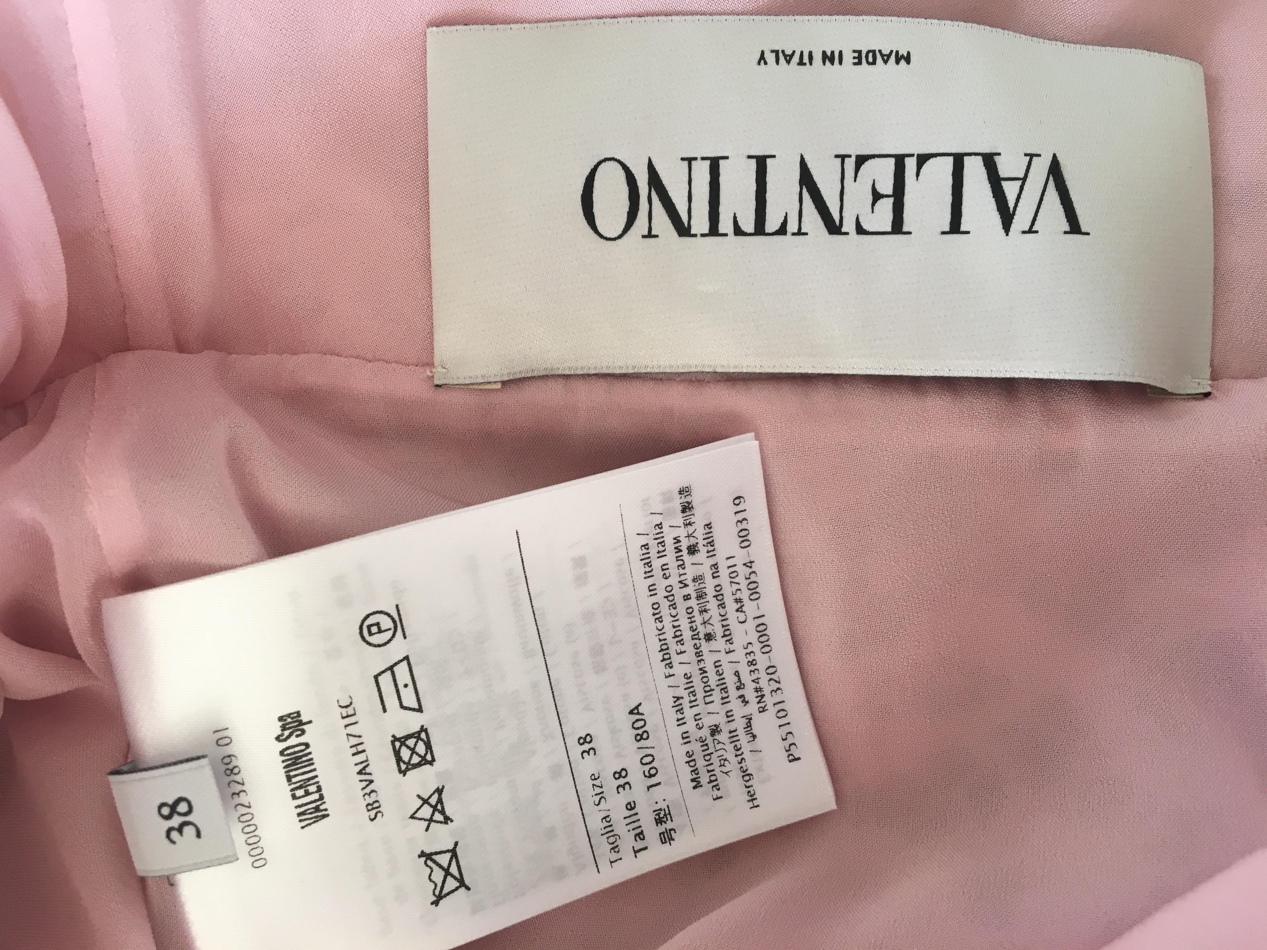 Valentino Scalloped Lace A-line Minidress In Pink