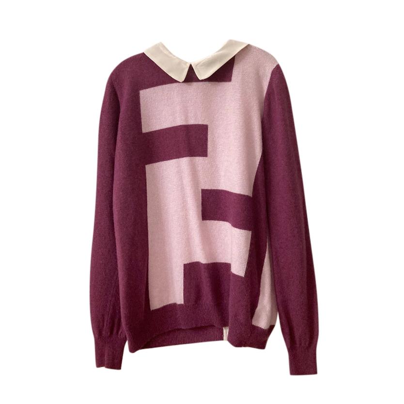Fendi Kid's Pink Wool & Cashmnere Jumper