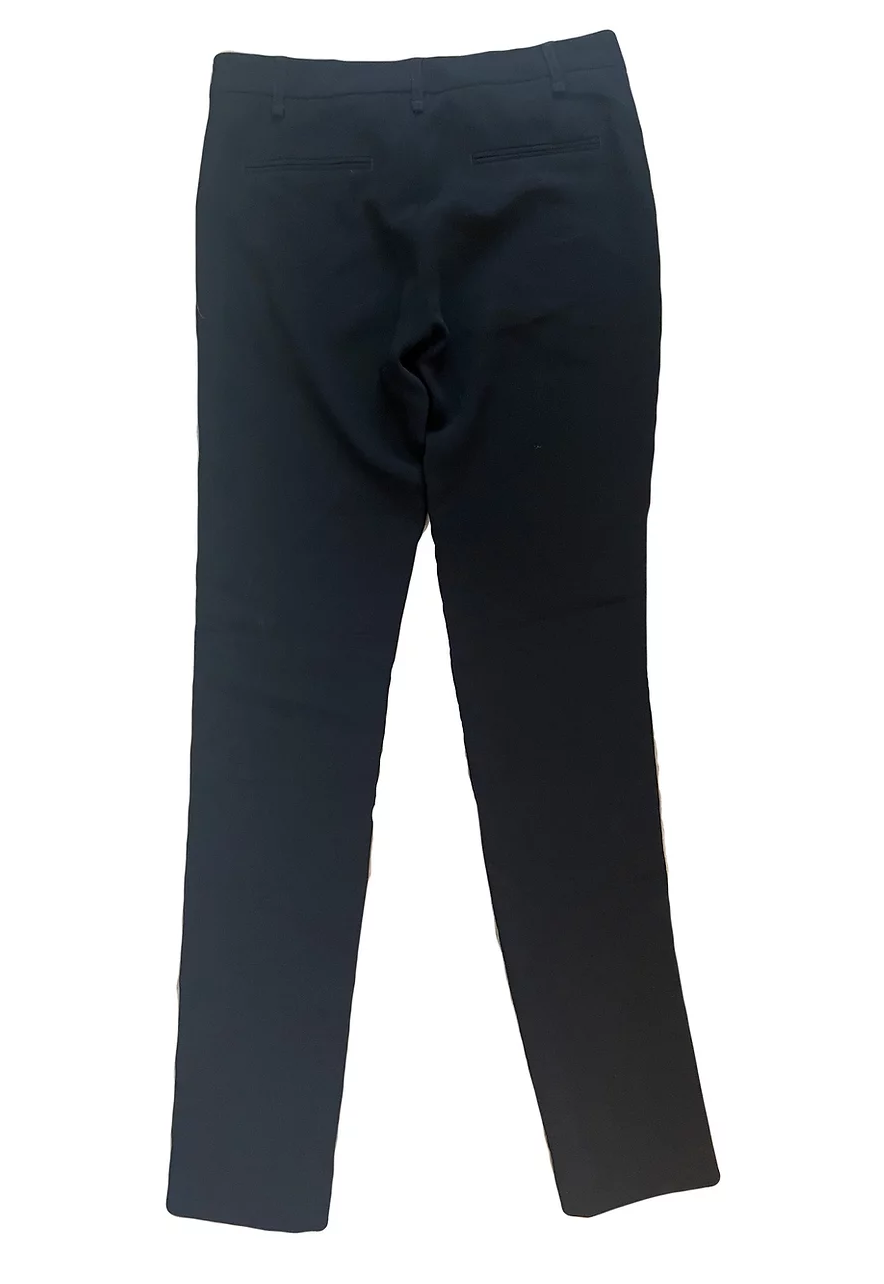 Black glitter side stripe trousers