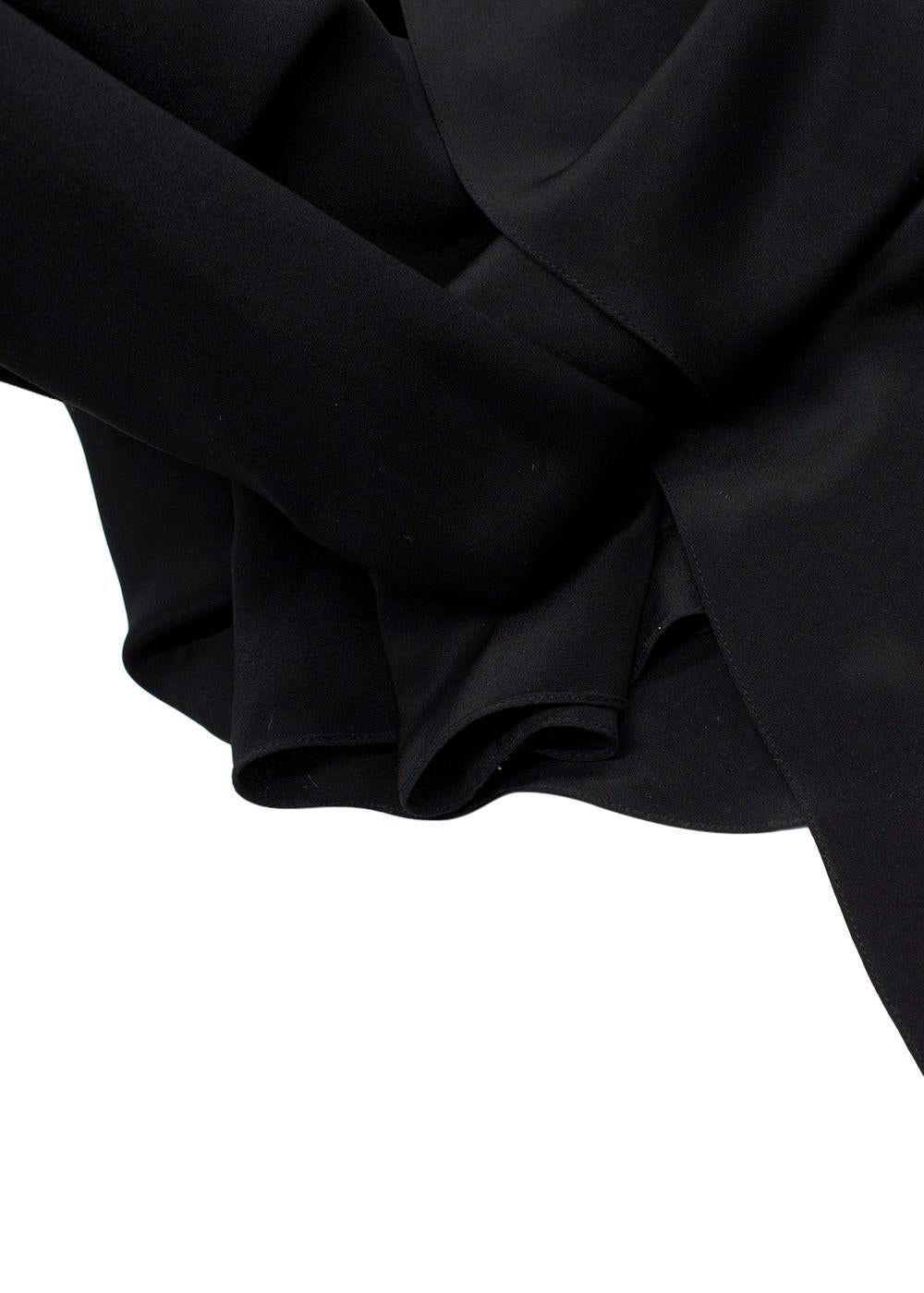 Raey Black Backless Wrap Dress