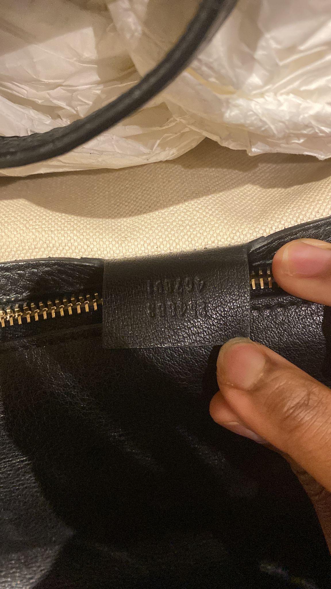 Black Leather Bamboo Top Handle Bag