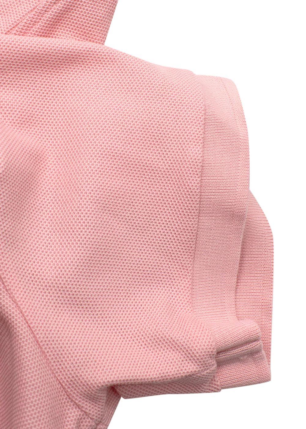 Burberry Pink Logo Polo Shirt