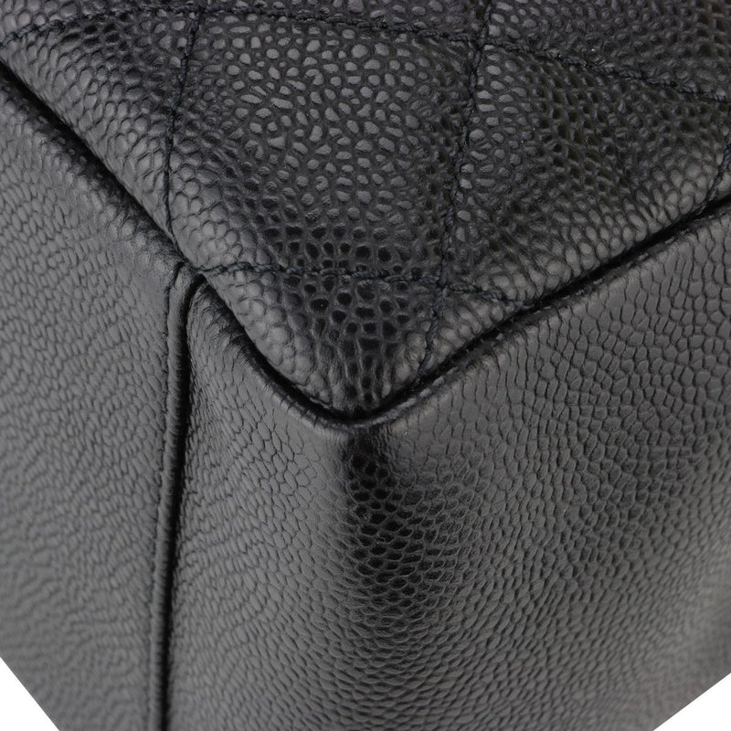 Chanel Black Caviar Leather Grand Shopping Tote