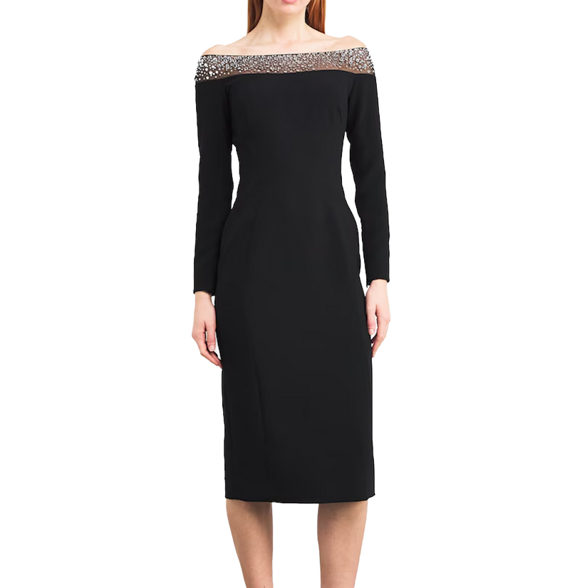 Jenny Packham Embellished Calypso Midi Dress