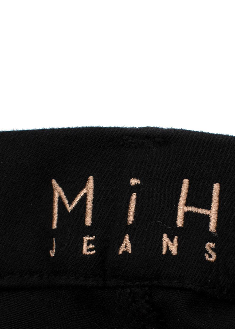 Black MIH Flared Denim Jeans