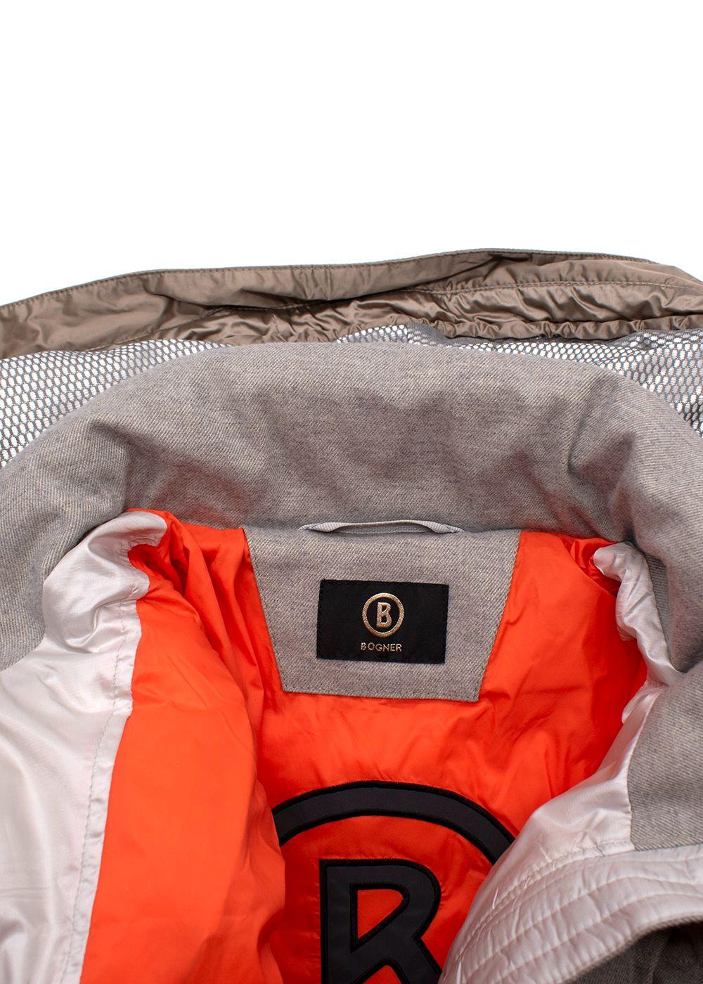 Bogner Grey Zip Uma-D Down Puffer Jacket