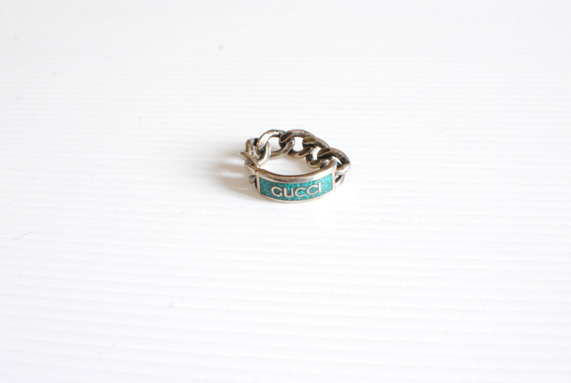 Gucci Silver Chain Link Ring