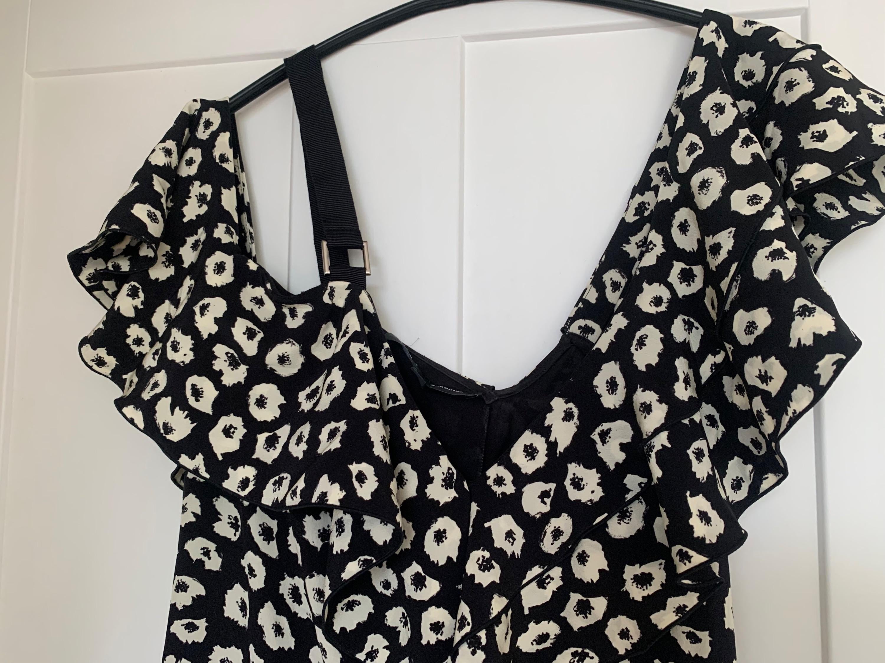 Floral-Print Silk-Crepe Midi Dress