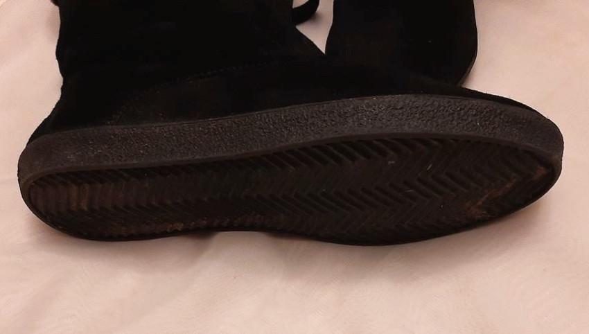 Burberry Black Stanmore Shearling Lined Boots