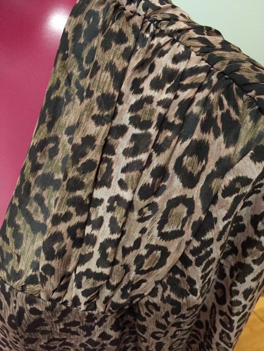 Rixo Julianne Leopard Print Button Down Dress