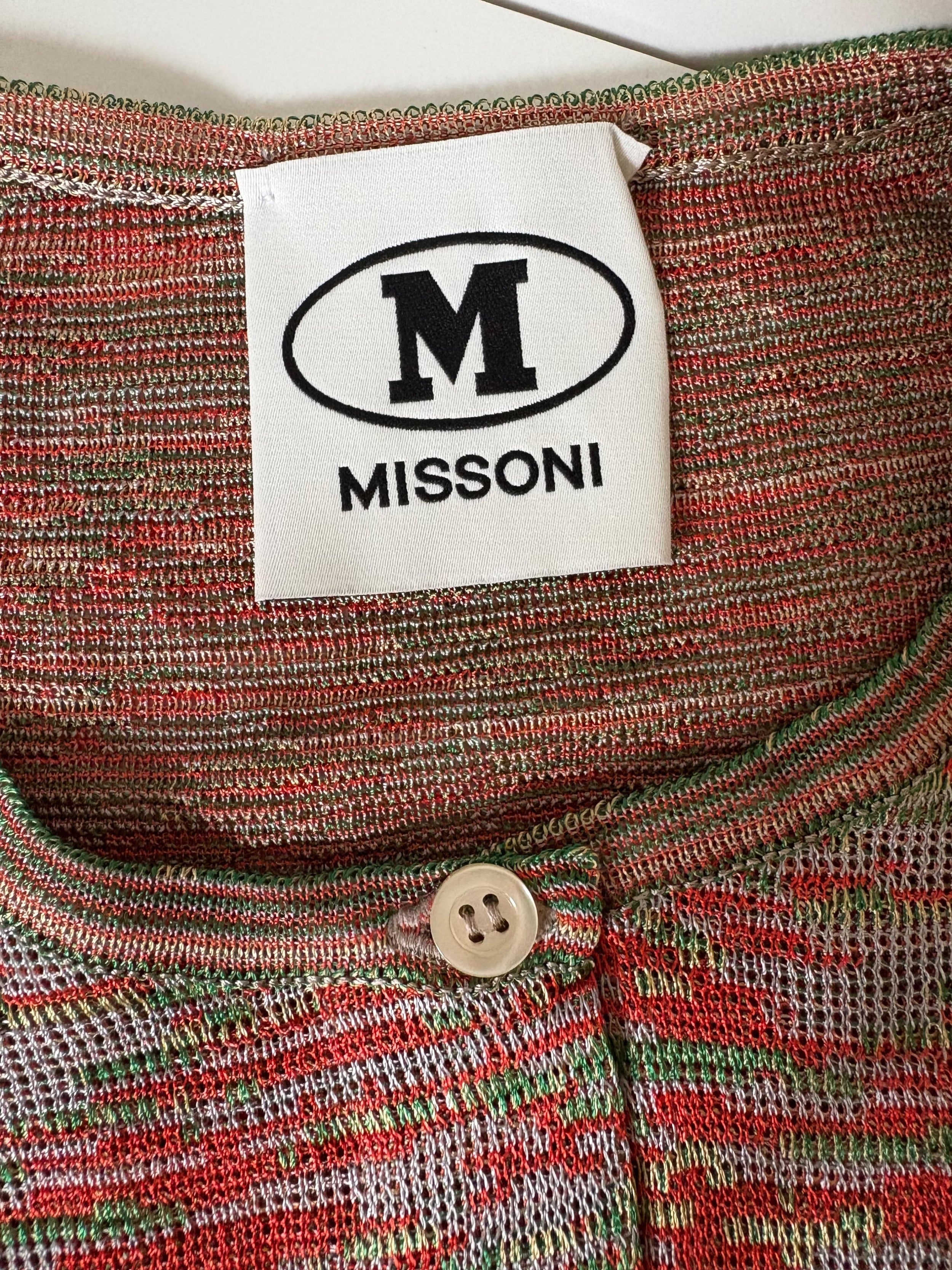M Missoni Stretch Knit Cardigan