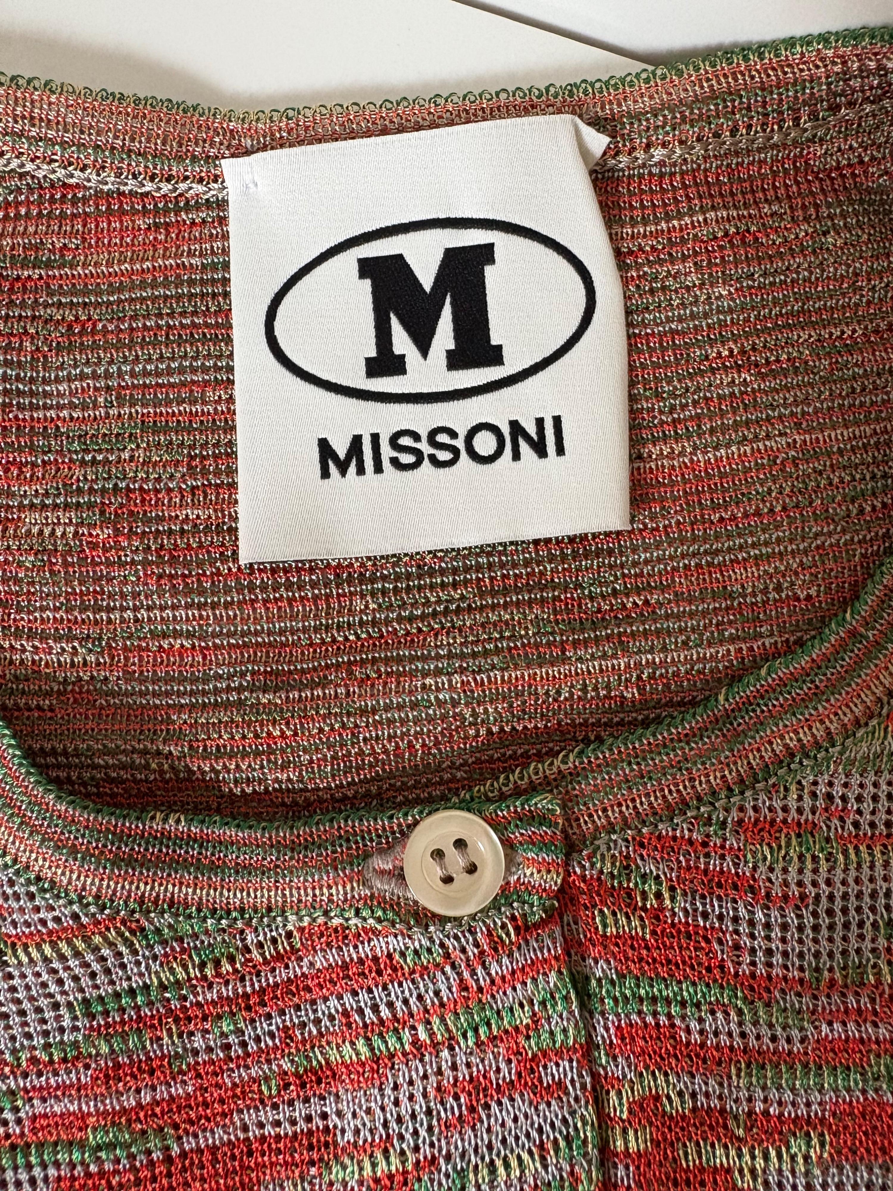 M Missoni Stretch Knit Cardigan