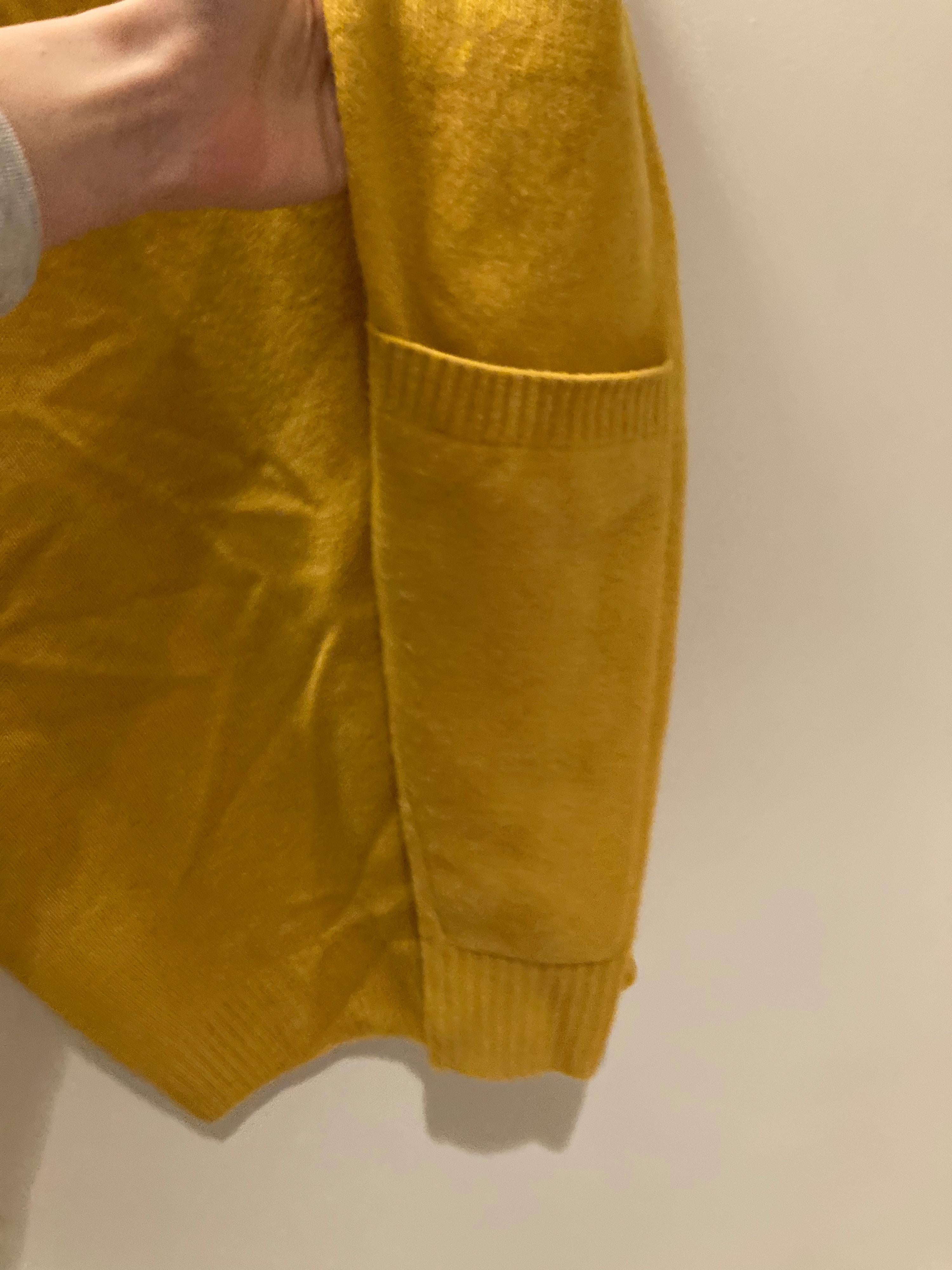 Golden-Mustard Wool Knit Jumper