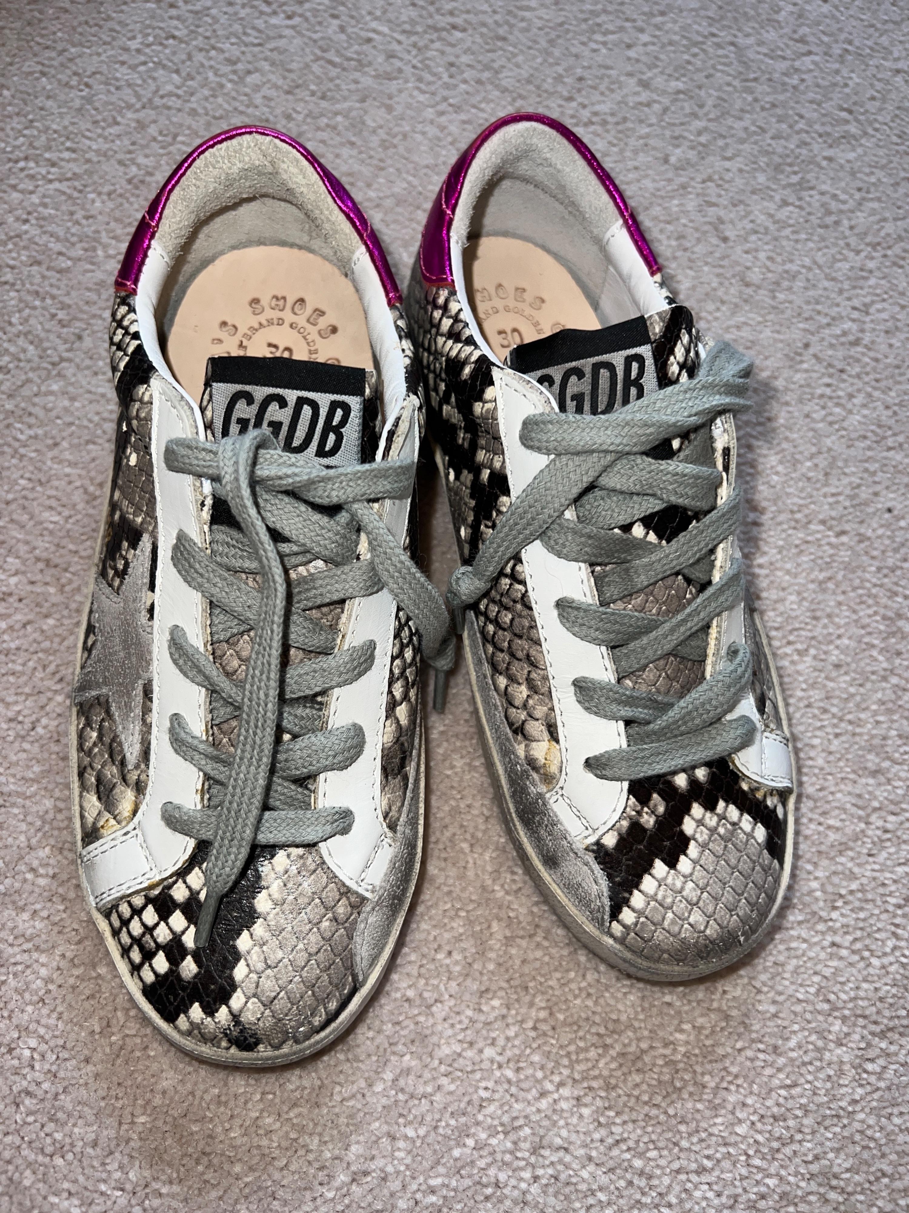 Python Printed Superstar Sneakers