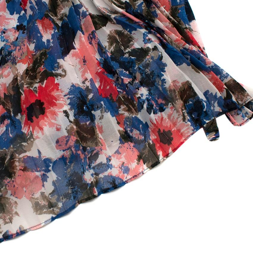 Misa Los Angeles Multi-coloured Floral Pattern Dress