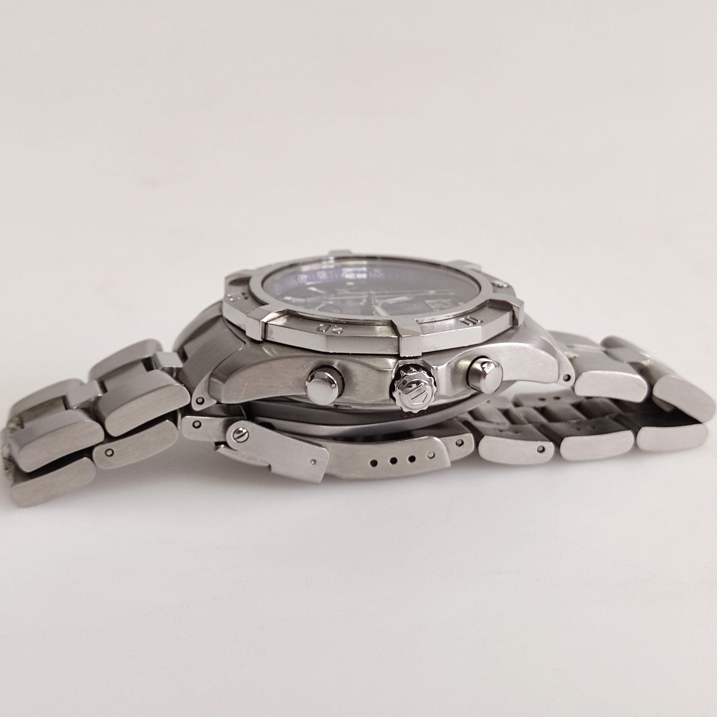 Blue ceramic & stainless steel Seychelles bracelet watch