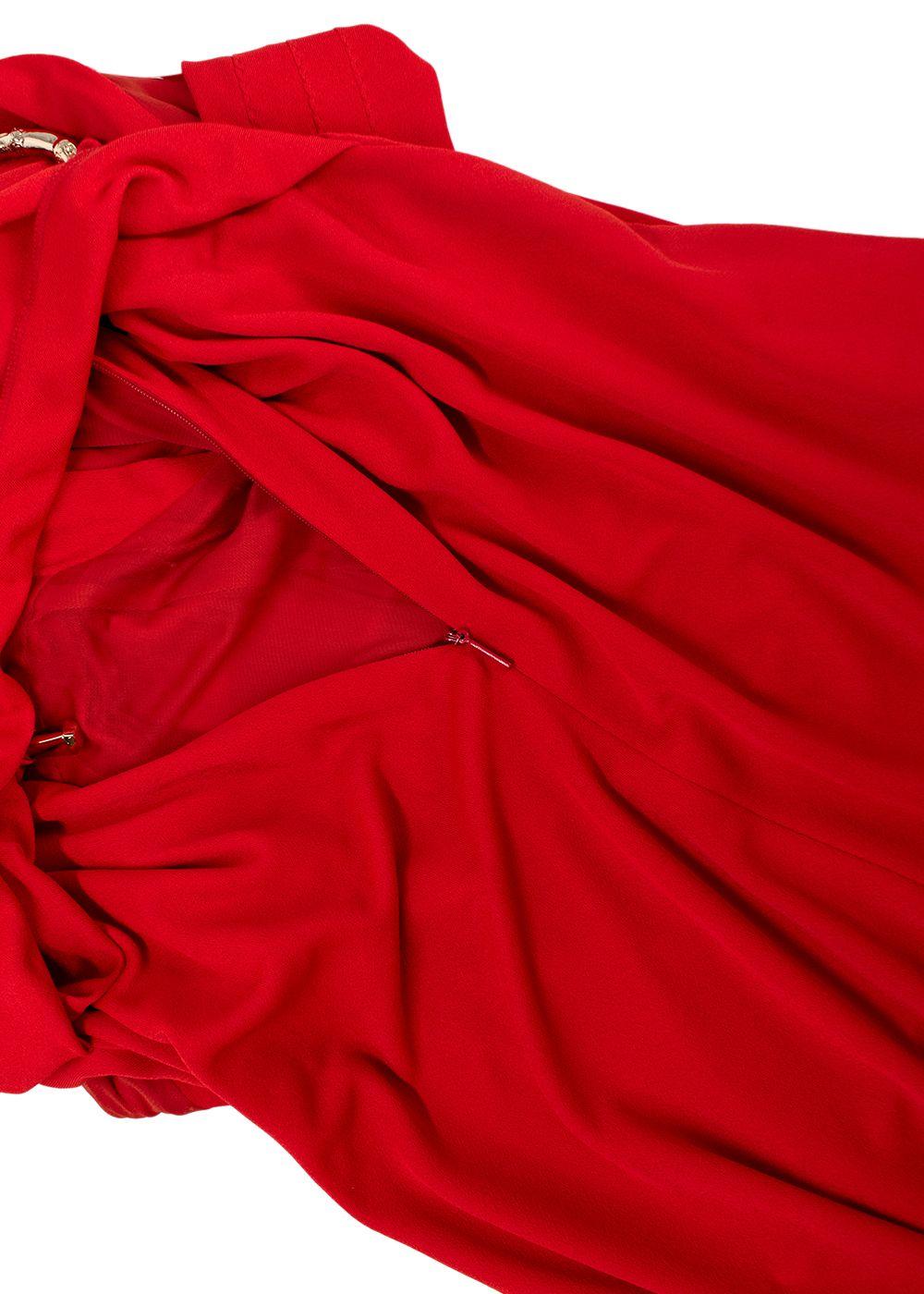 Gucci Red Open Back Sleeveless Dress