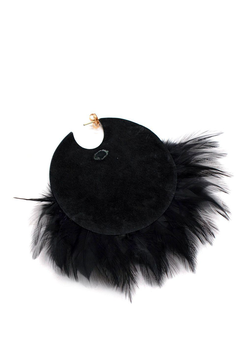 Tom Ford Statement Feather Earrings