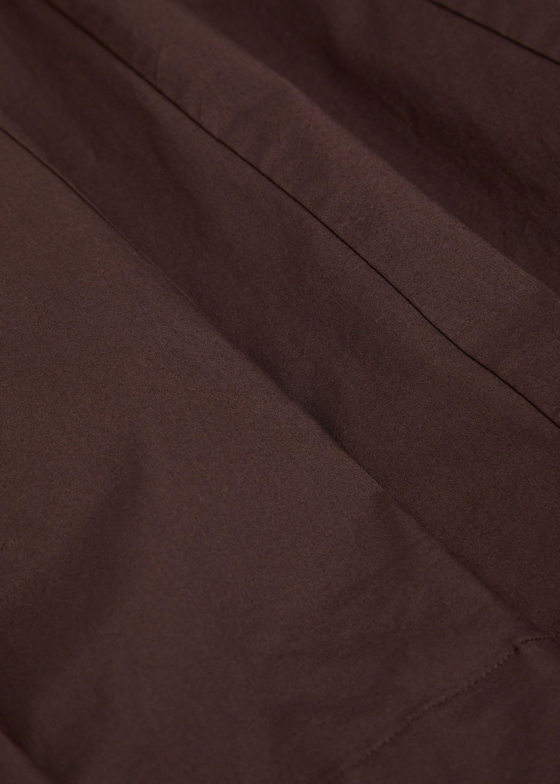 Staud Brown Wells Midi Dress