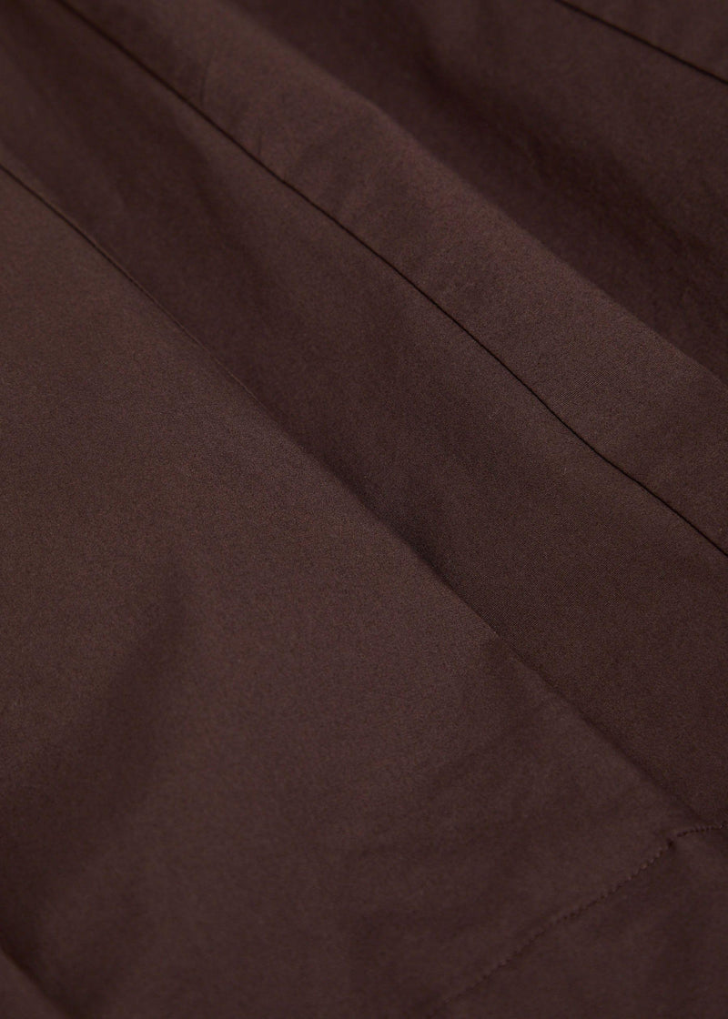 Staud Brown Wells Midi Dress