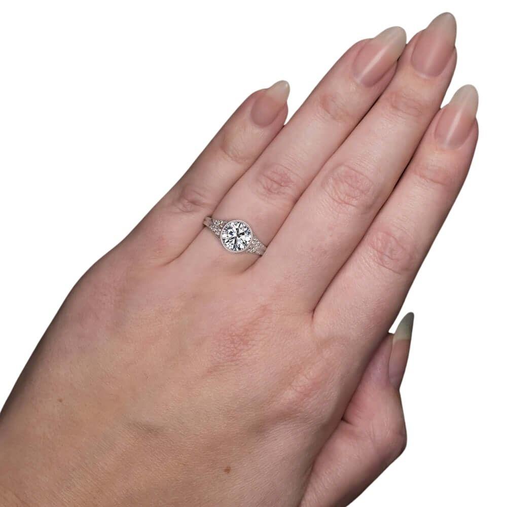 Verde 2ct Round Brilliant Cut Lab Grown Diamond Ring
