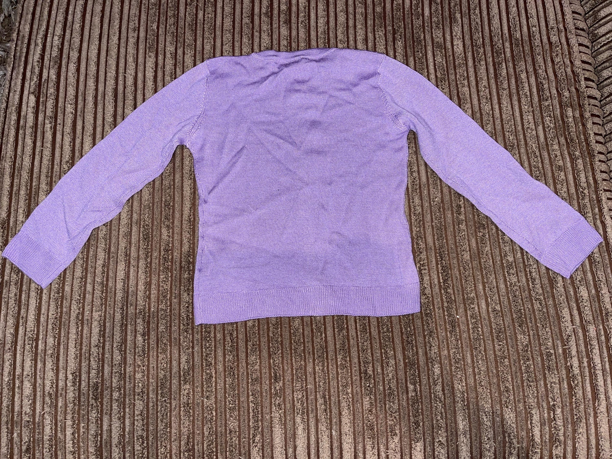 Lilac round neck cardigan