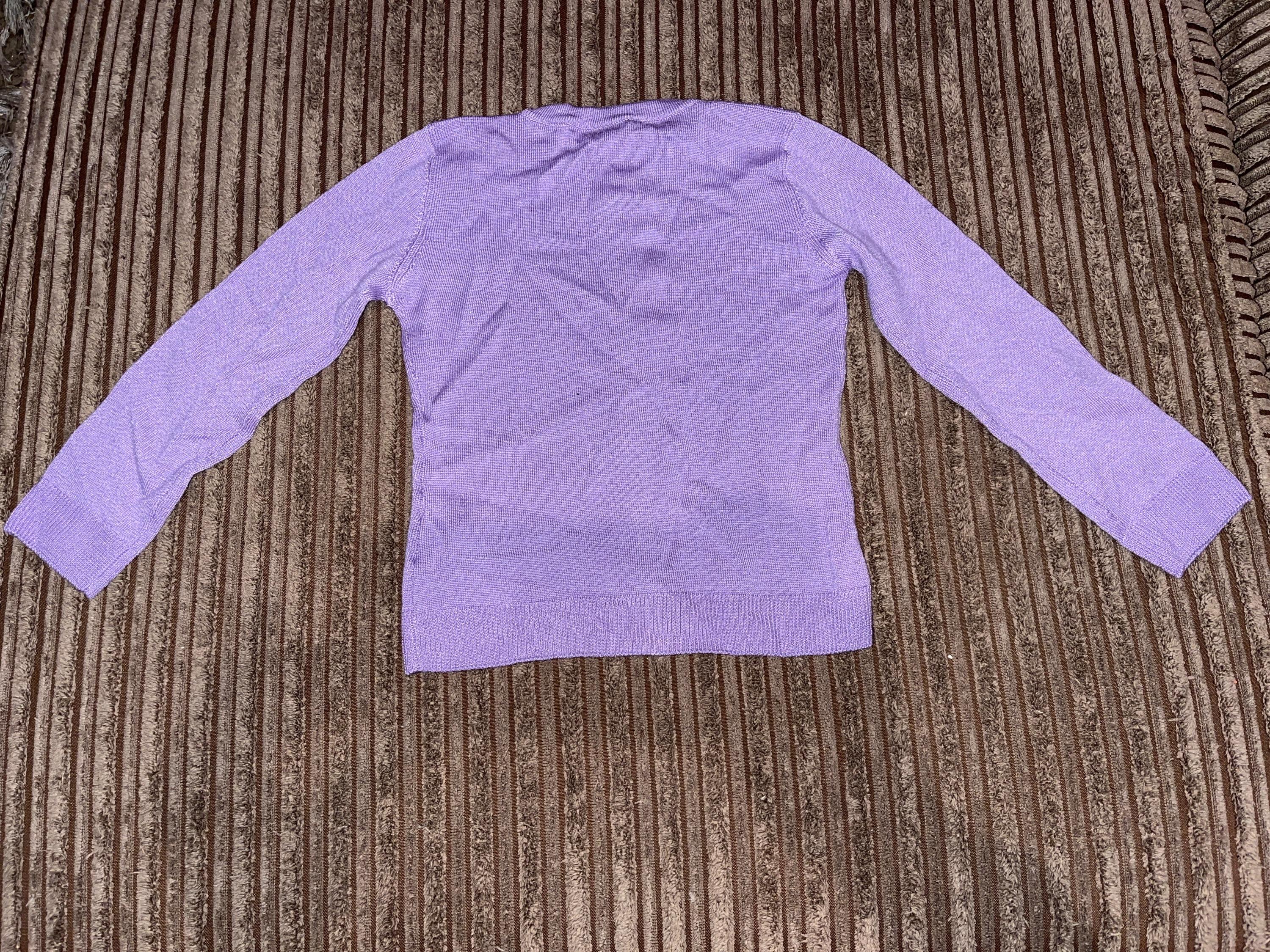 Lilac round neck cardigan