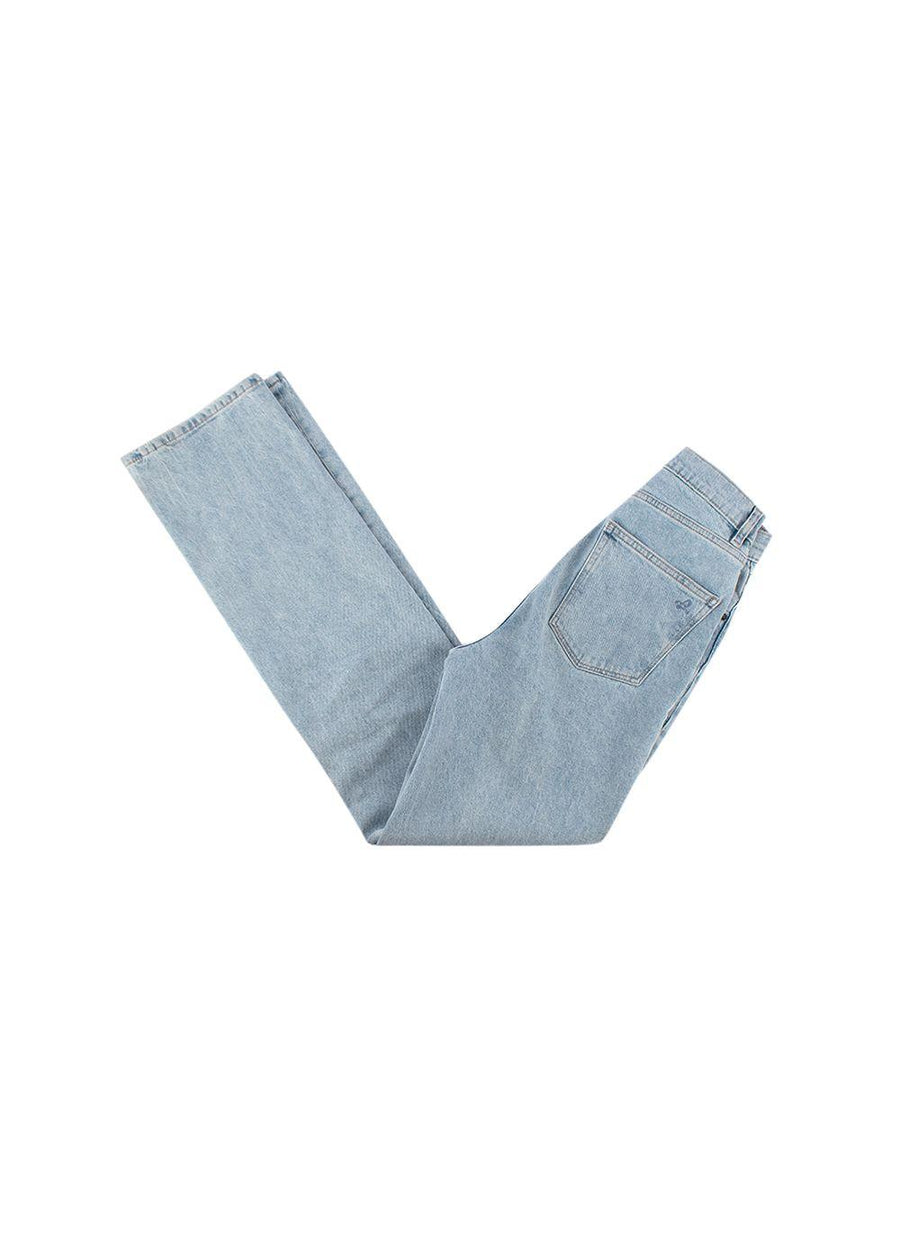 Ella Light Blue High Rise Straight Leg Jeans