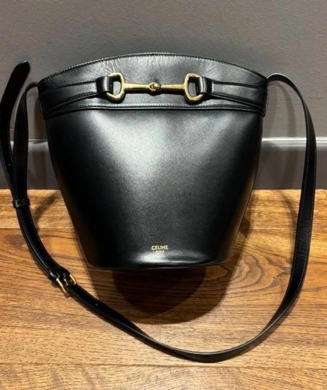 Celine Black Leather Tote