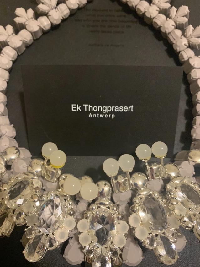 EK Thongpraset Crystal Collar Necklace