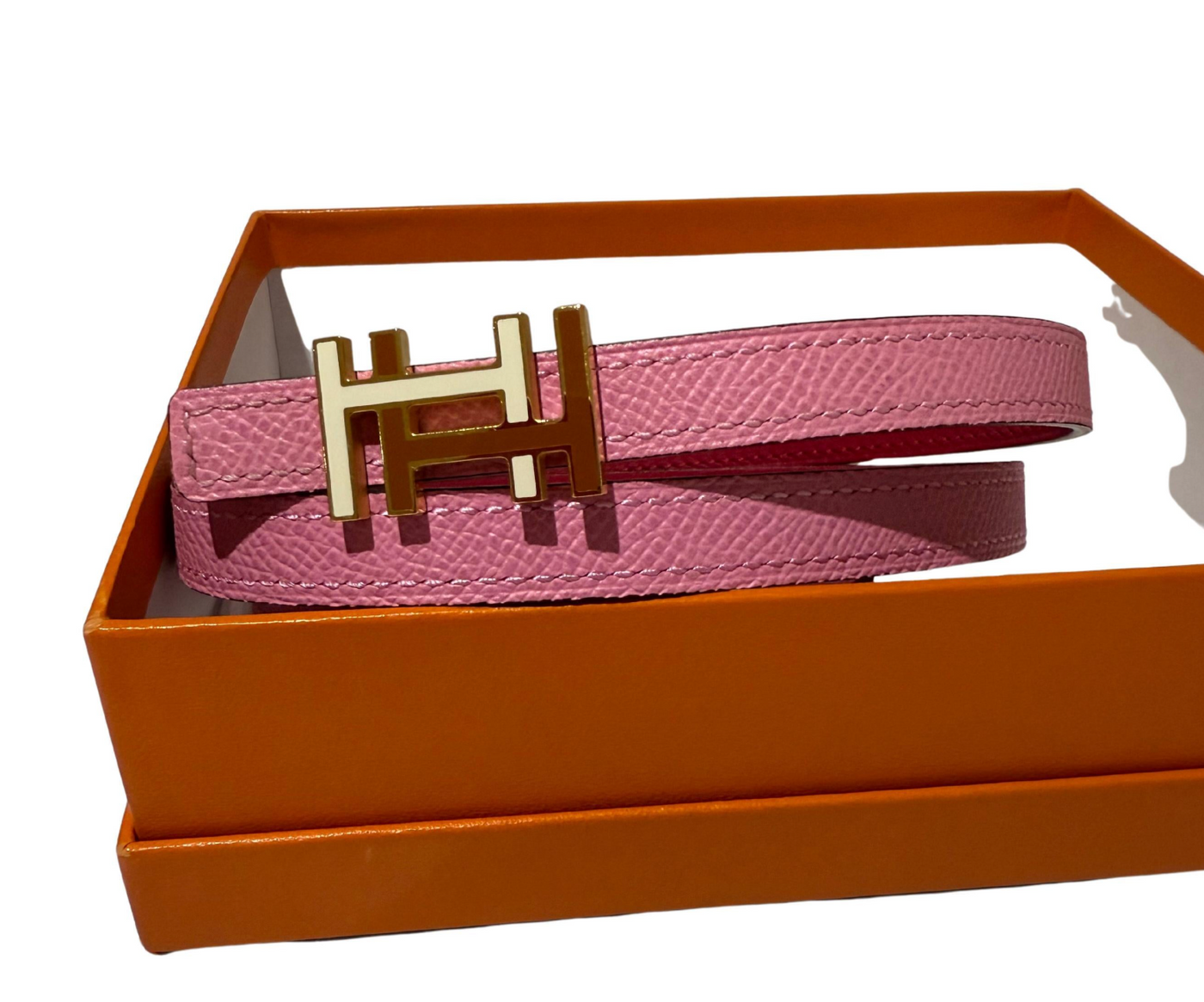 Hermes Reversible Thin Belt