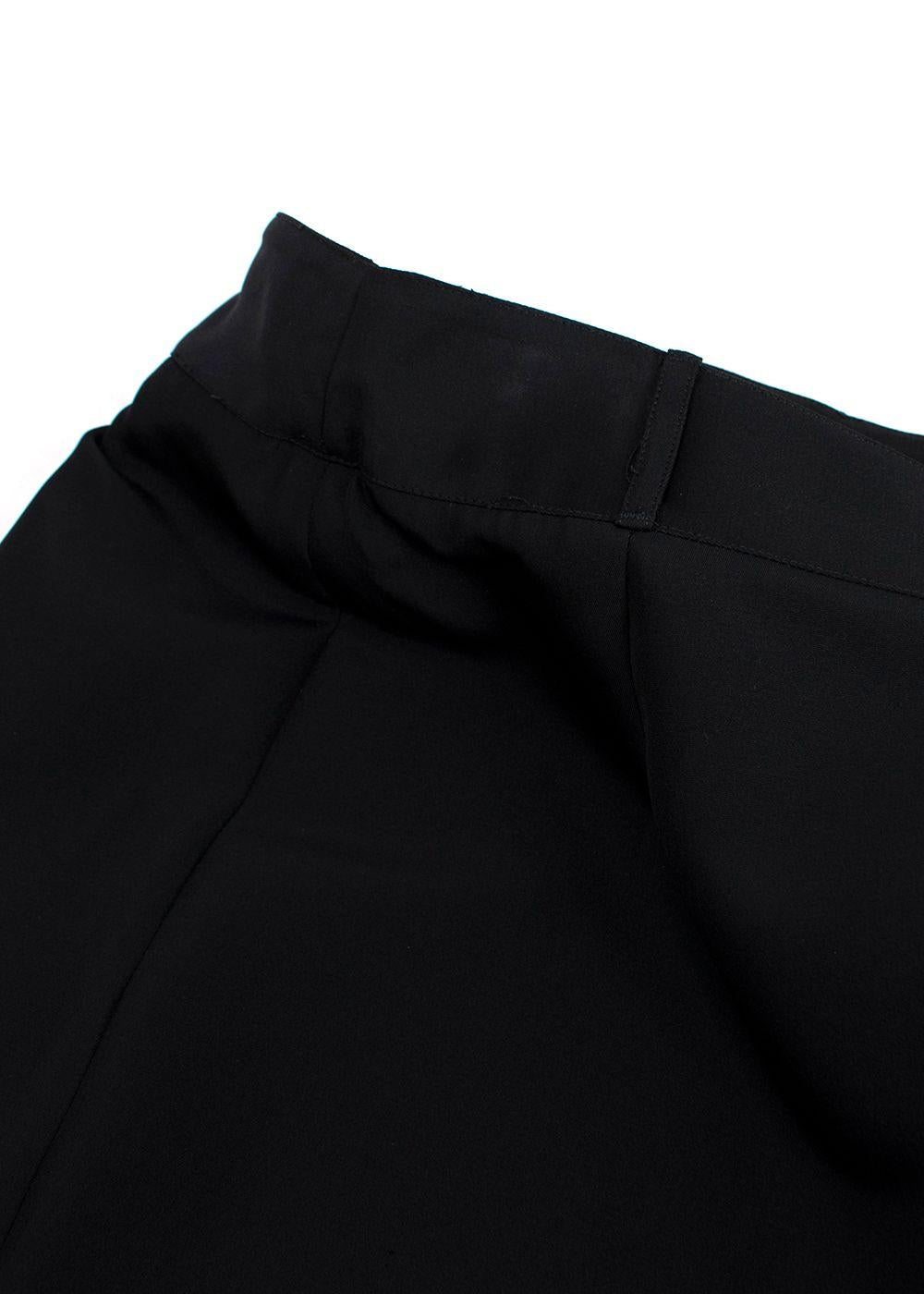 Gucci Black Silk Blend Midi Skirt