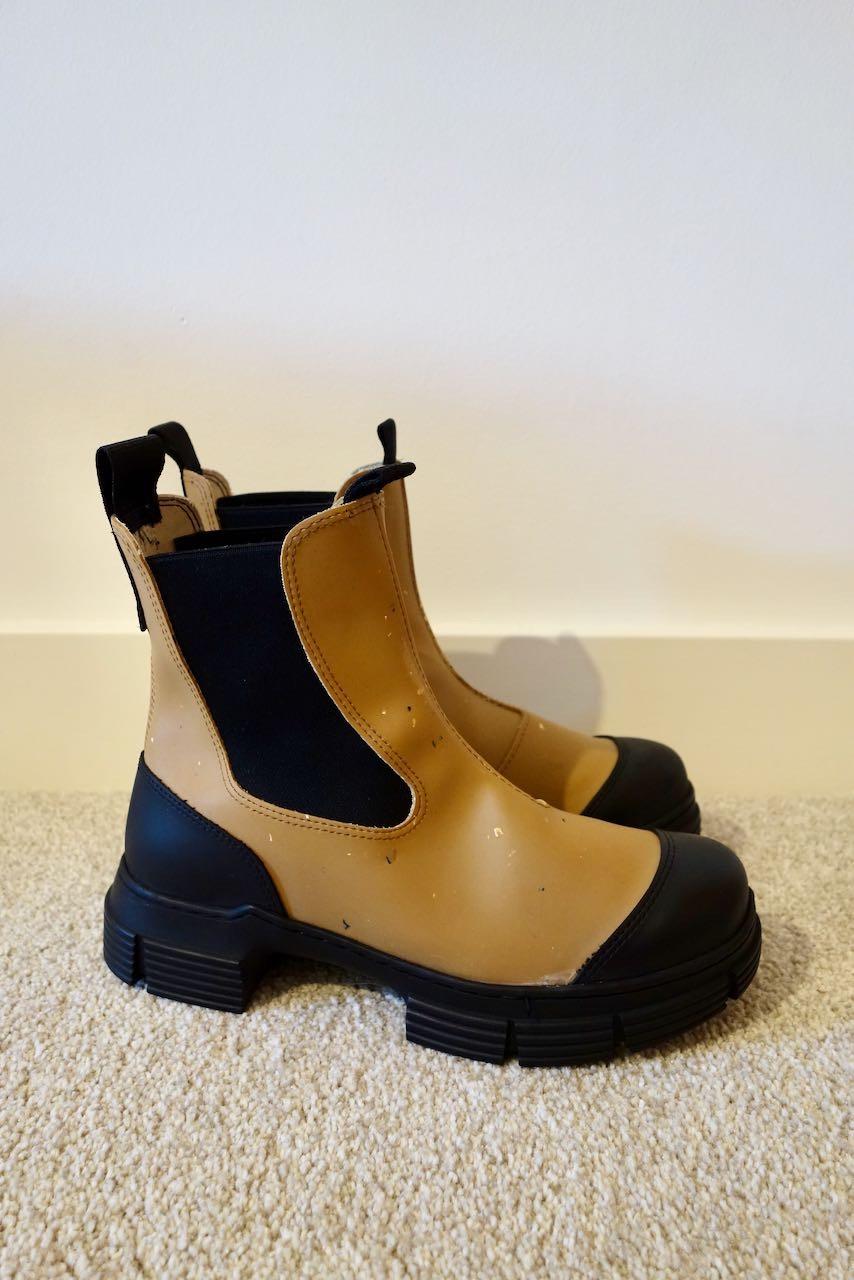 Tan Speckled Ankle Boots