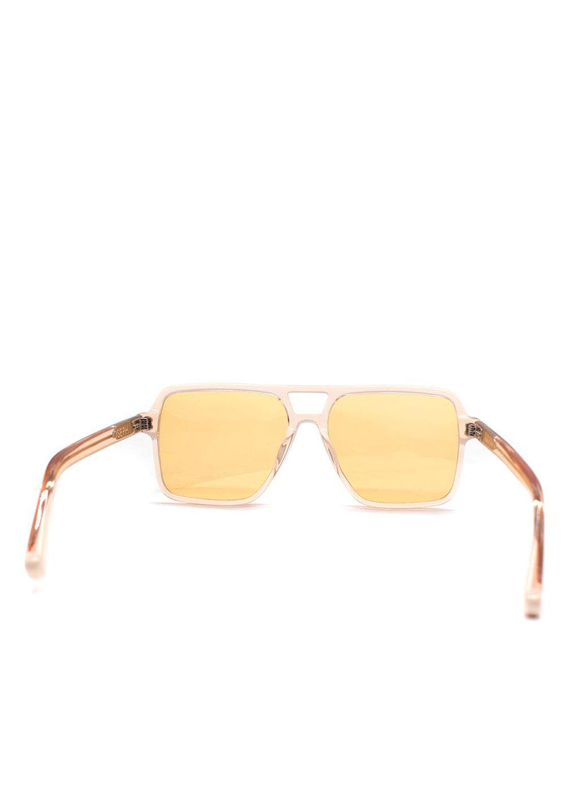 Joseph Apricot Aviator Square Sunglasses