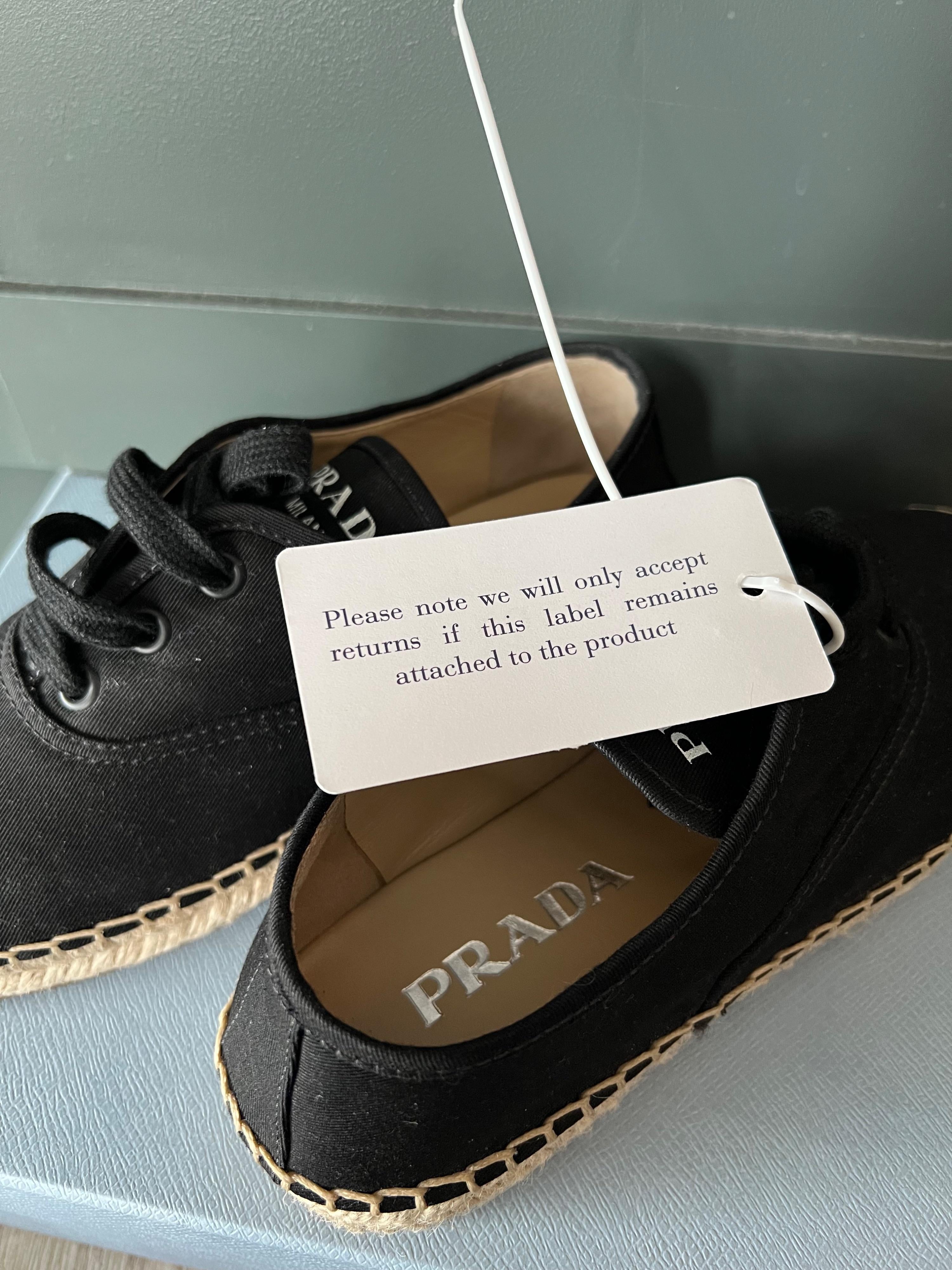 Black Lace-Up Espadrille Sneakers