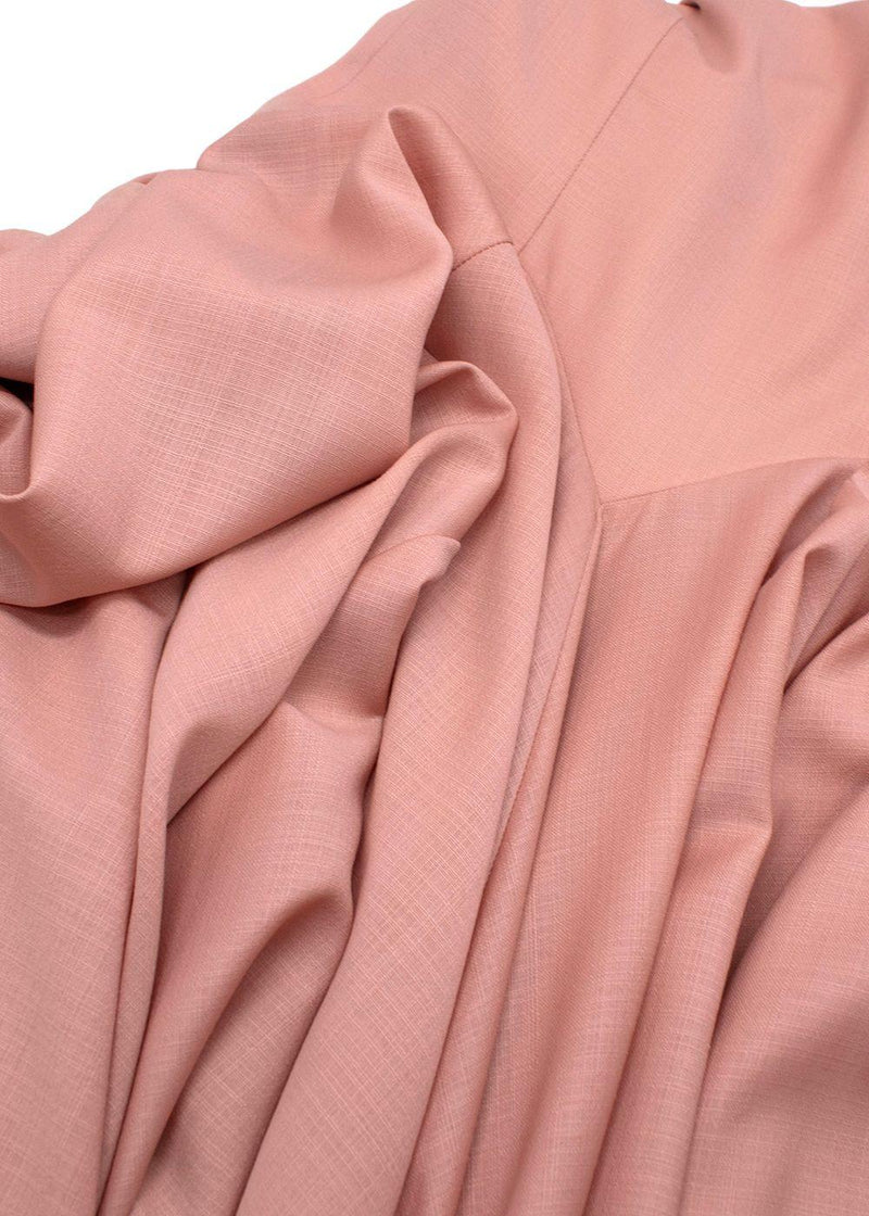 Emilia Wickstead Dusty Pink Esha Midi Dress