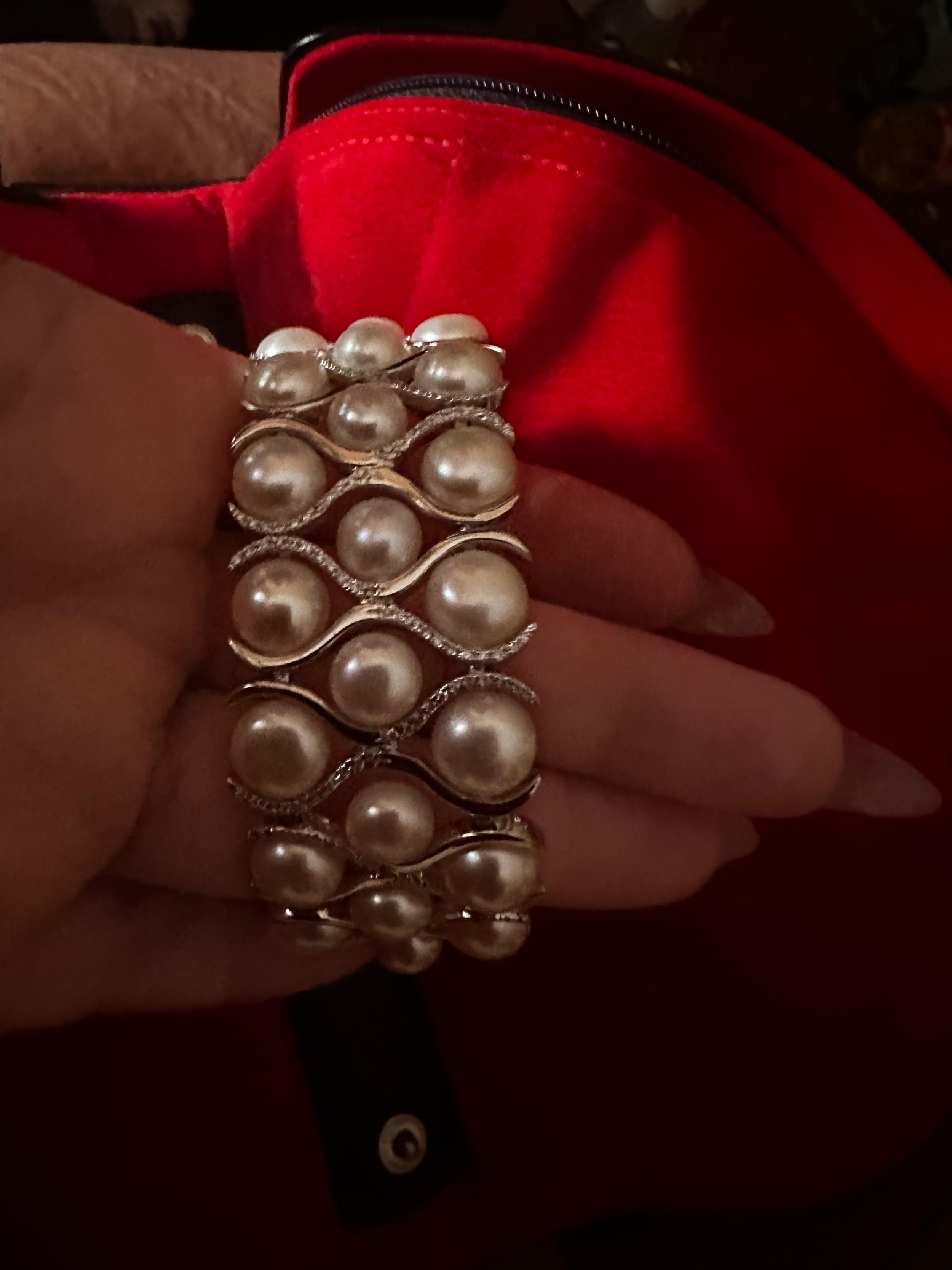 Yvel Pearl, White Gold And Diamond Cuff
