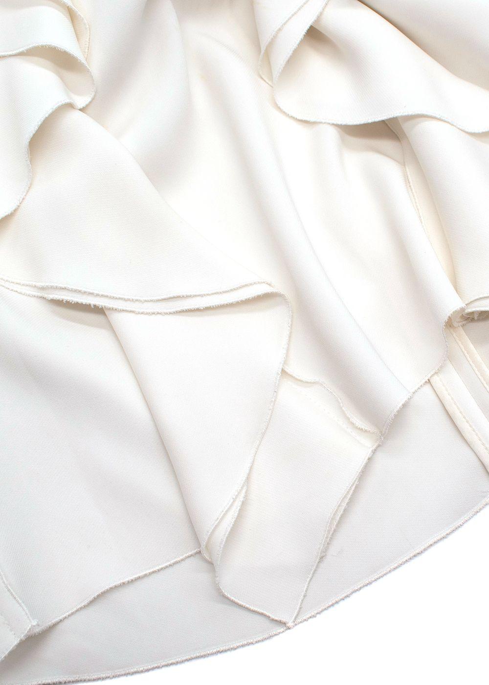 Lanvin Cream Pussybow Frill Blouse