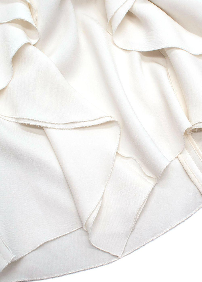Lanvin Cream Pussybow Frill Blouse