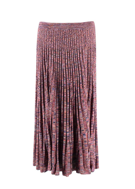 Zimmermann Multicoloured Rib Knit Midi Skirt