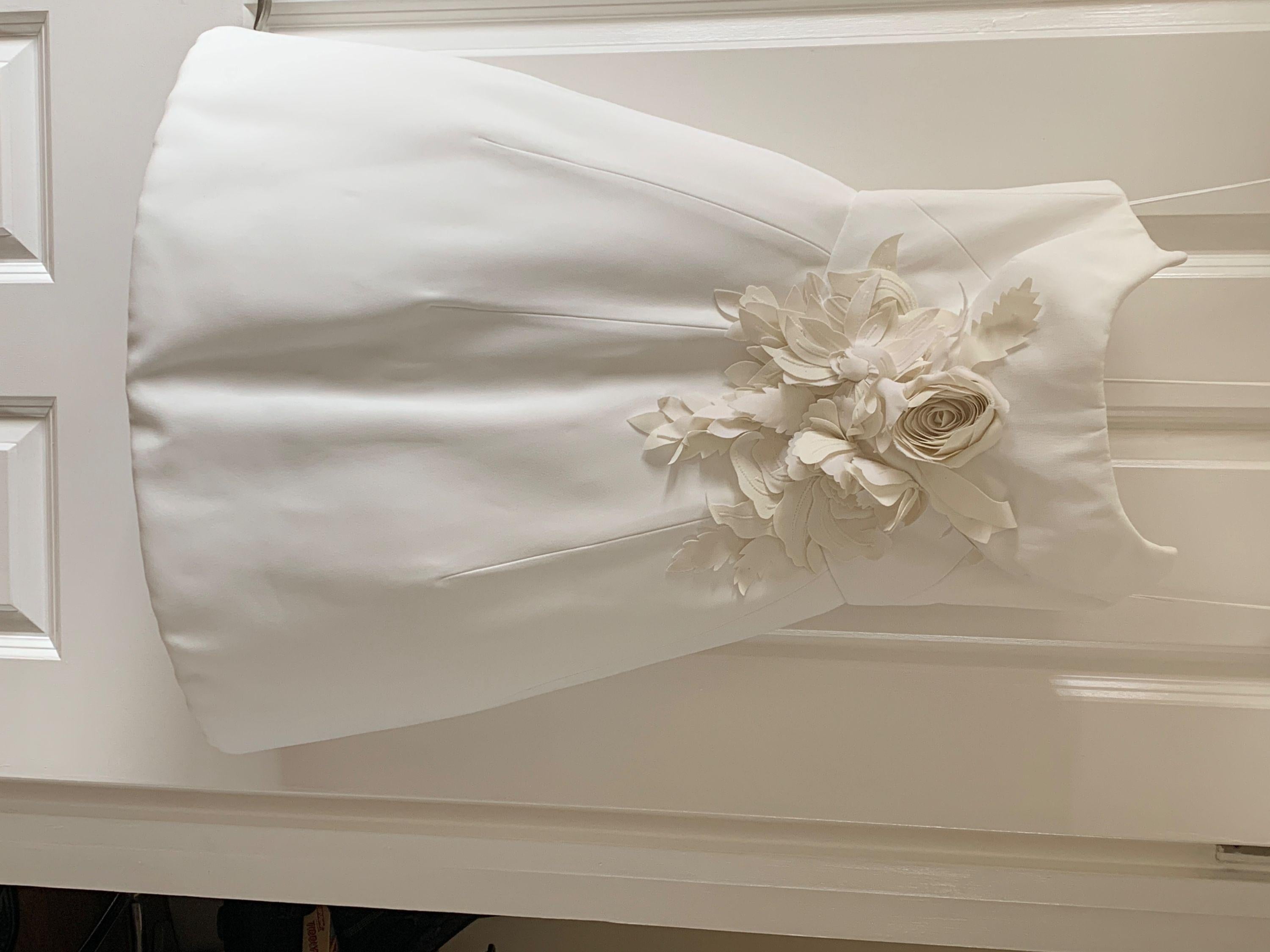 Ivory Embellished Special Order Strapless Dress