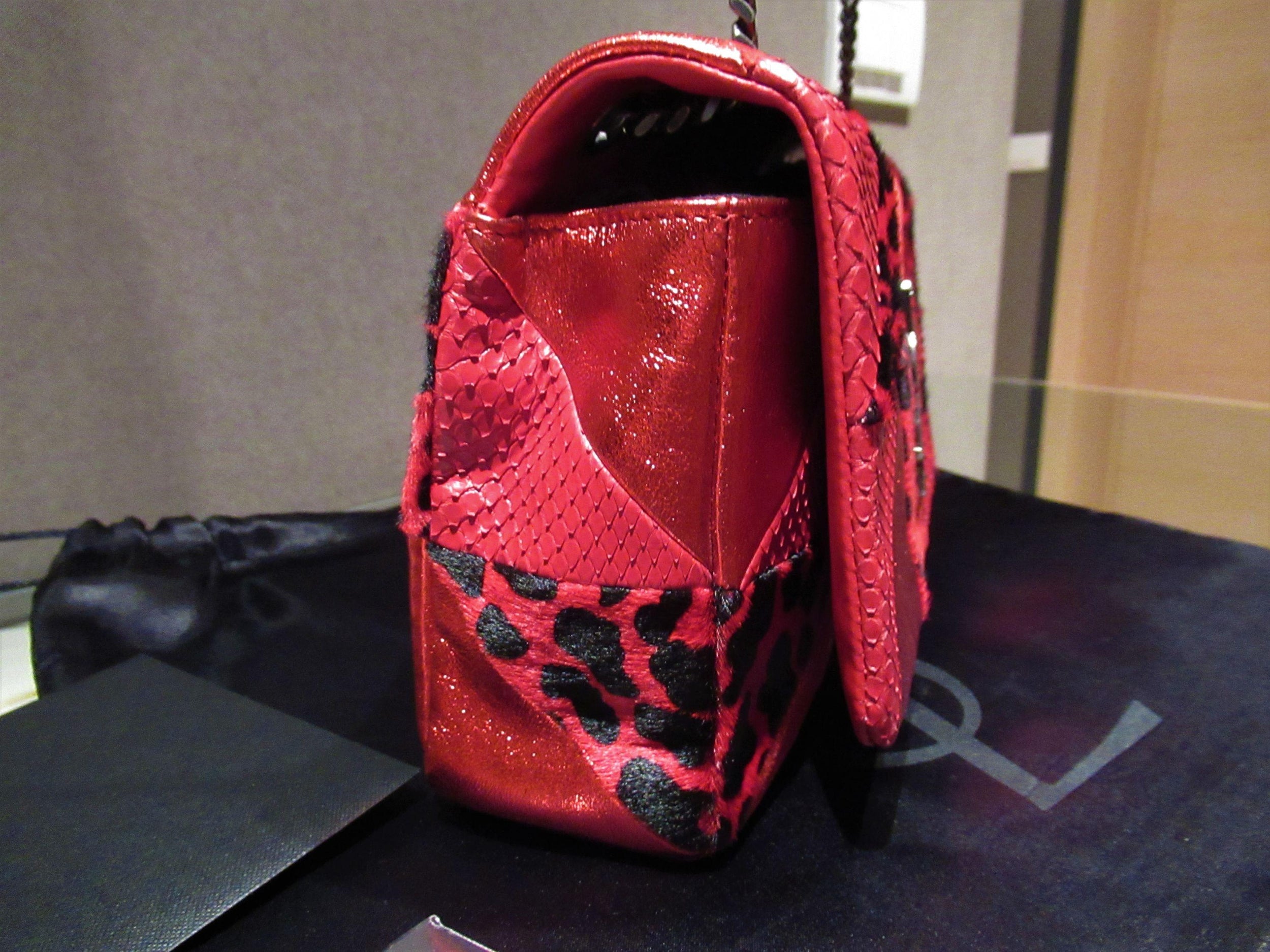 Red Mix & Match Jamie Patchwork Bag