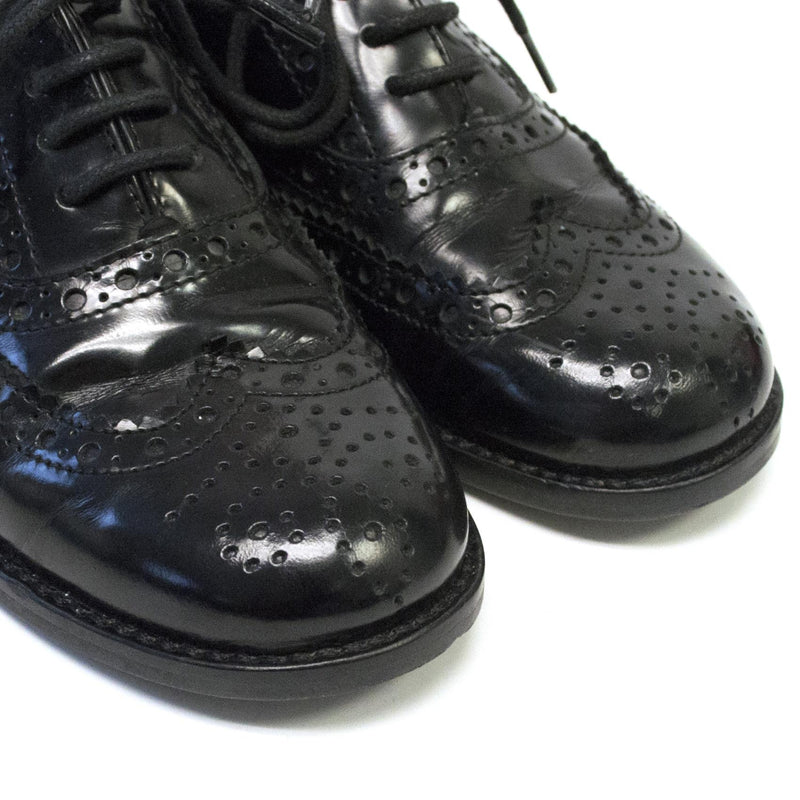 Dolce & Gabbana Girls Black Lace Up Brogues