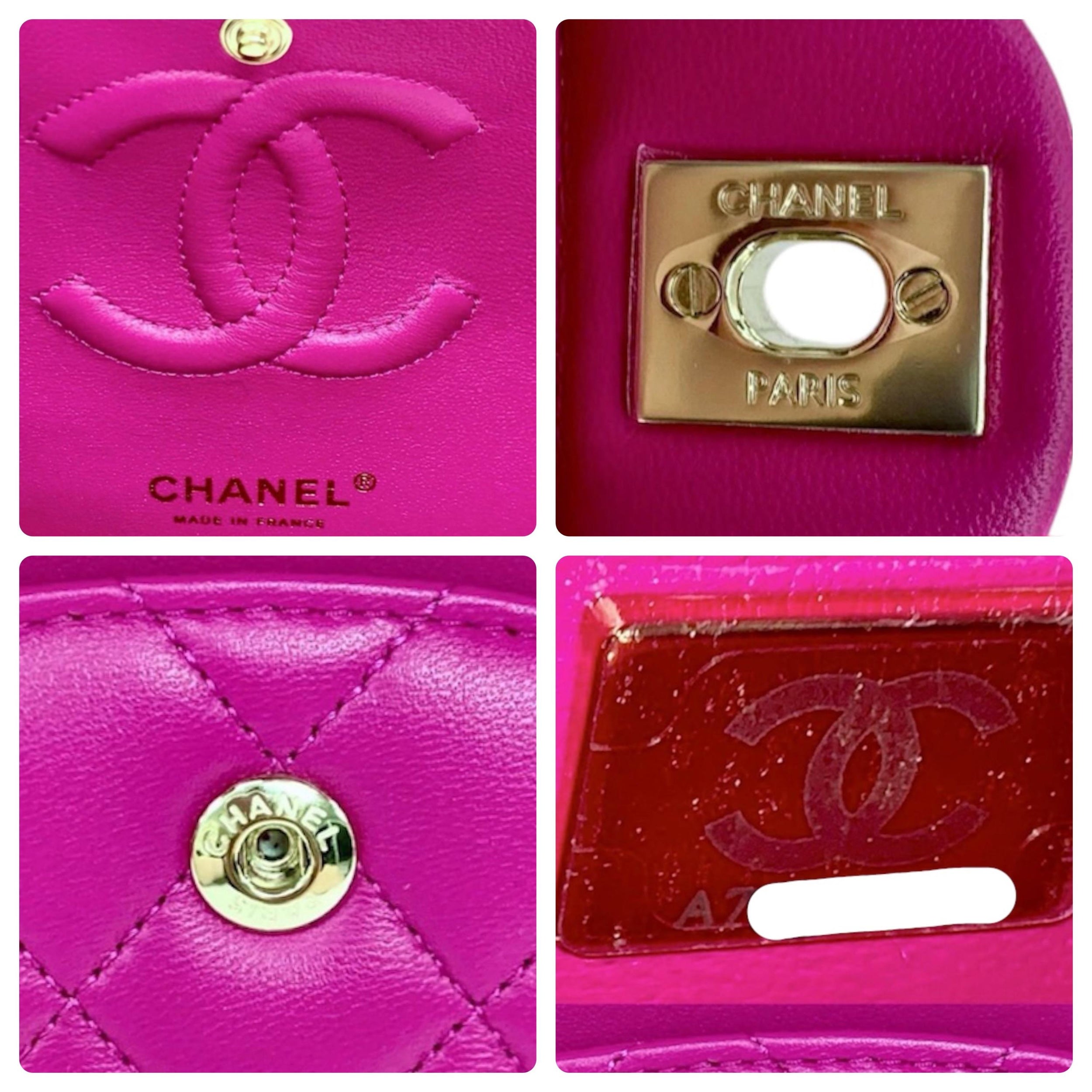 Chanel Pink Medium Lambskin Double Flap Bag