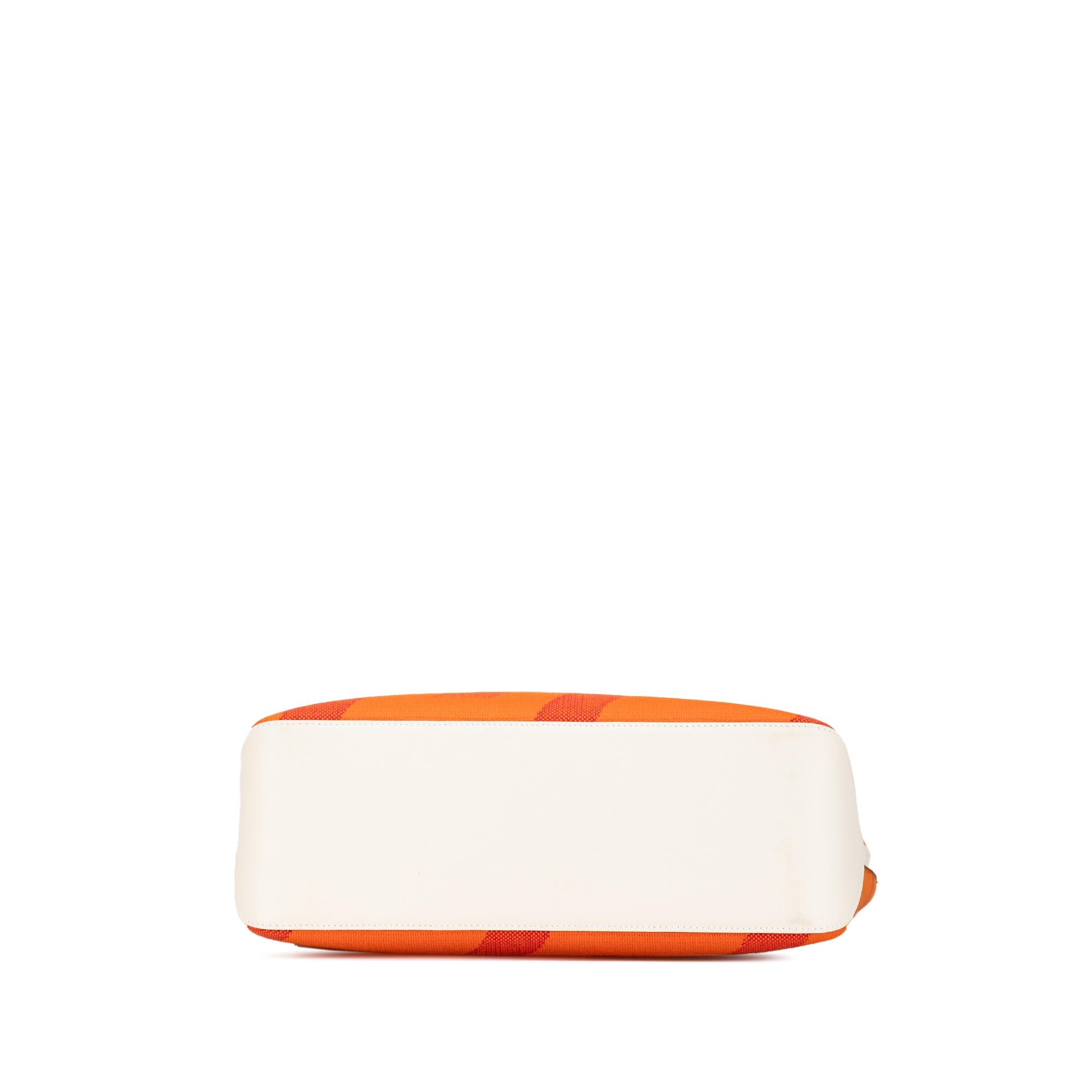 Hermes Orange Toile H and Swift Cabas H en Biais 40