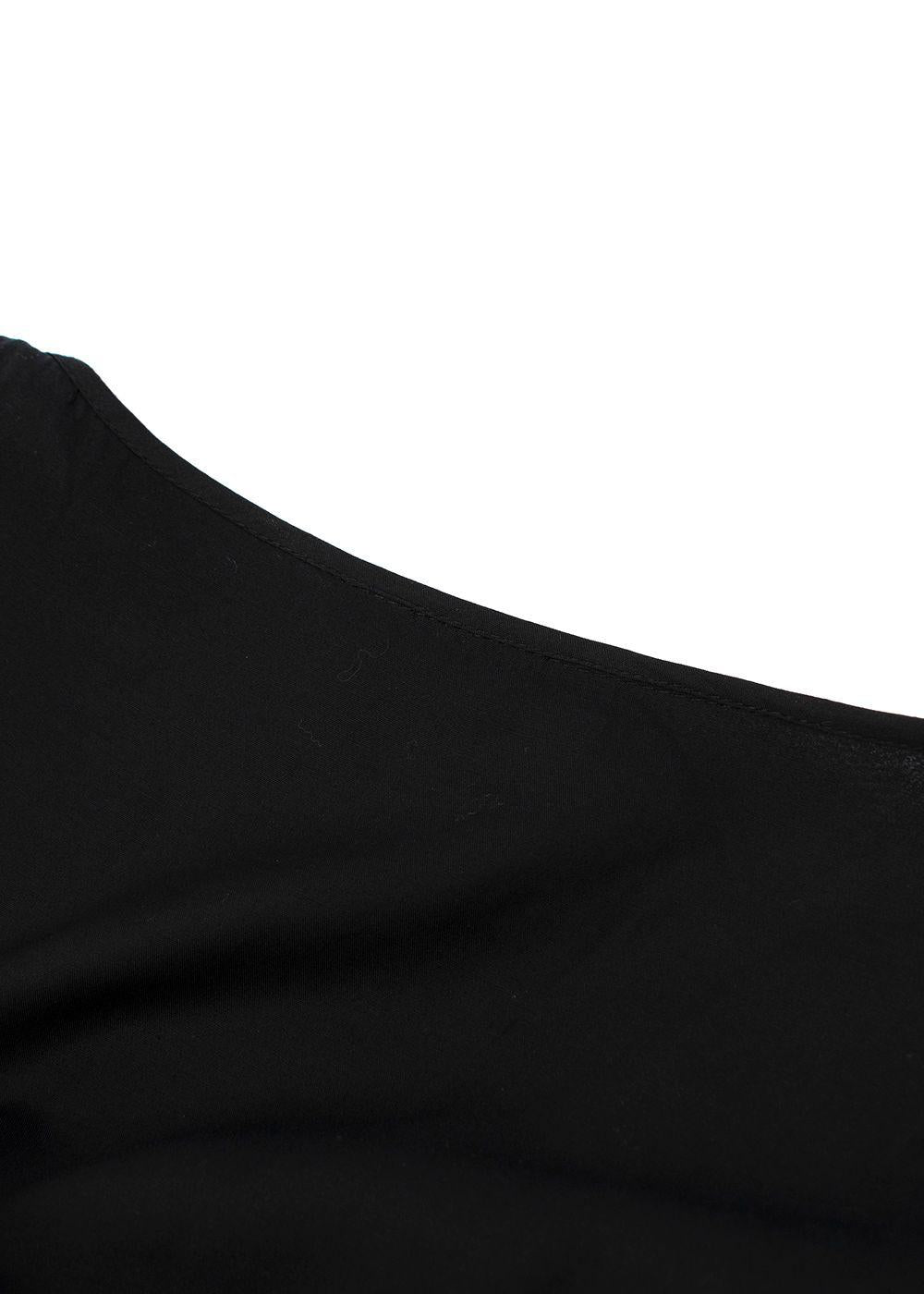 Black Crepe Sequinned Shift Dress