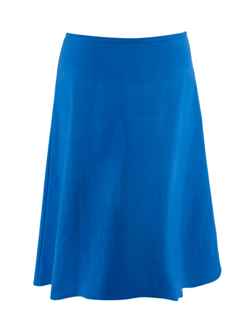 Blue A-line Slip Skirt