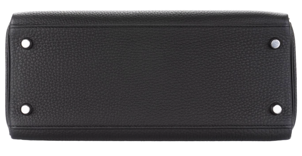 Hermès Kelly 28 Togo Noir Palladium Hardware