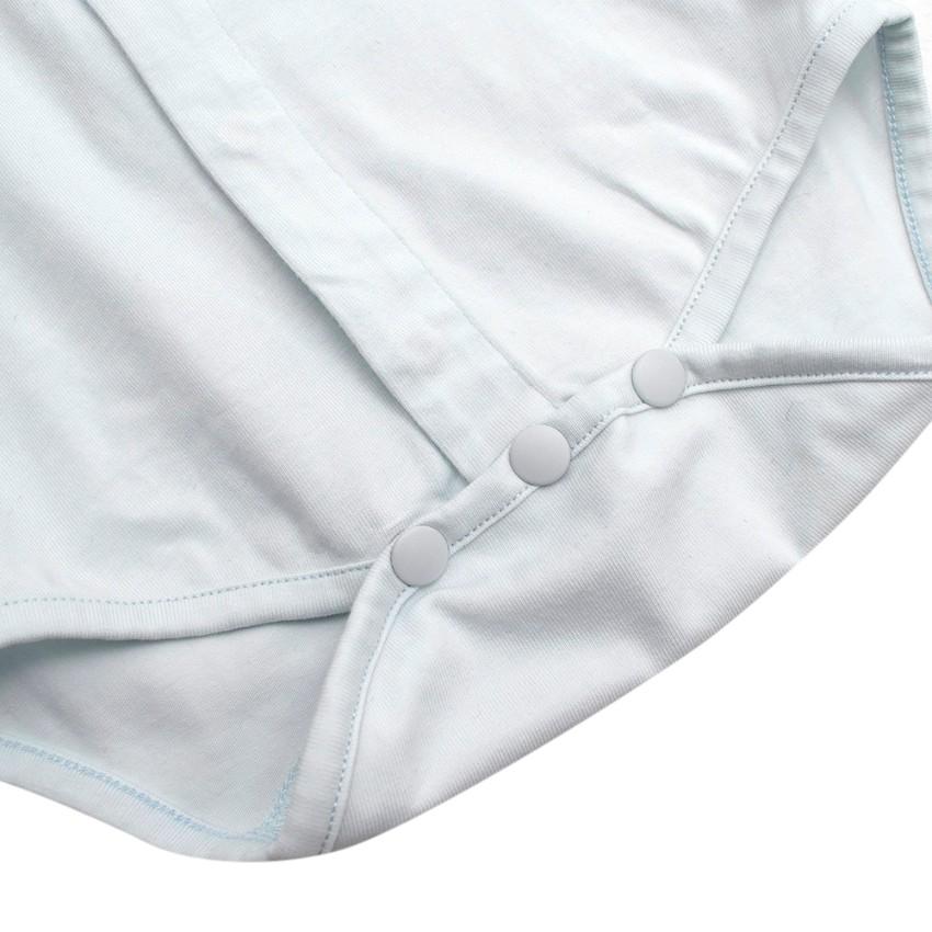 Tartine et Chocolat 18m Pale Blue Embroidered Baby Grow