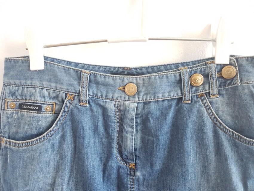 Dolce & Gabbana blue denim mini skirt